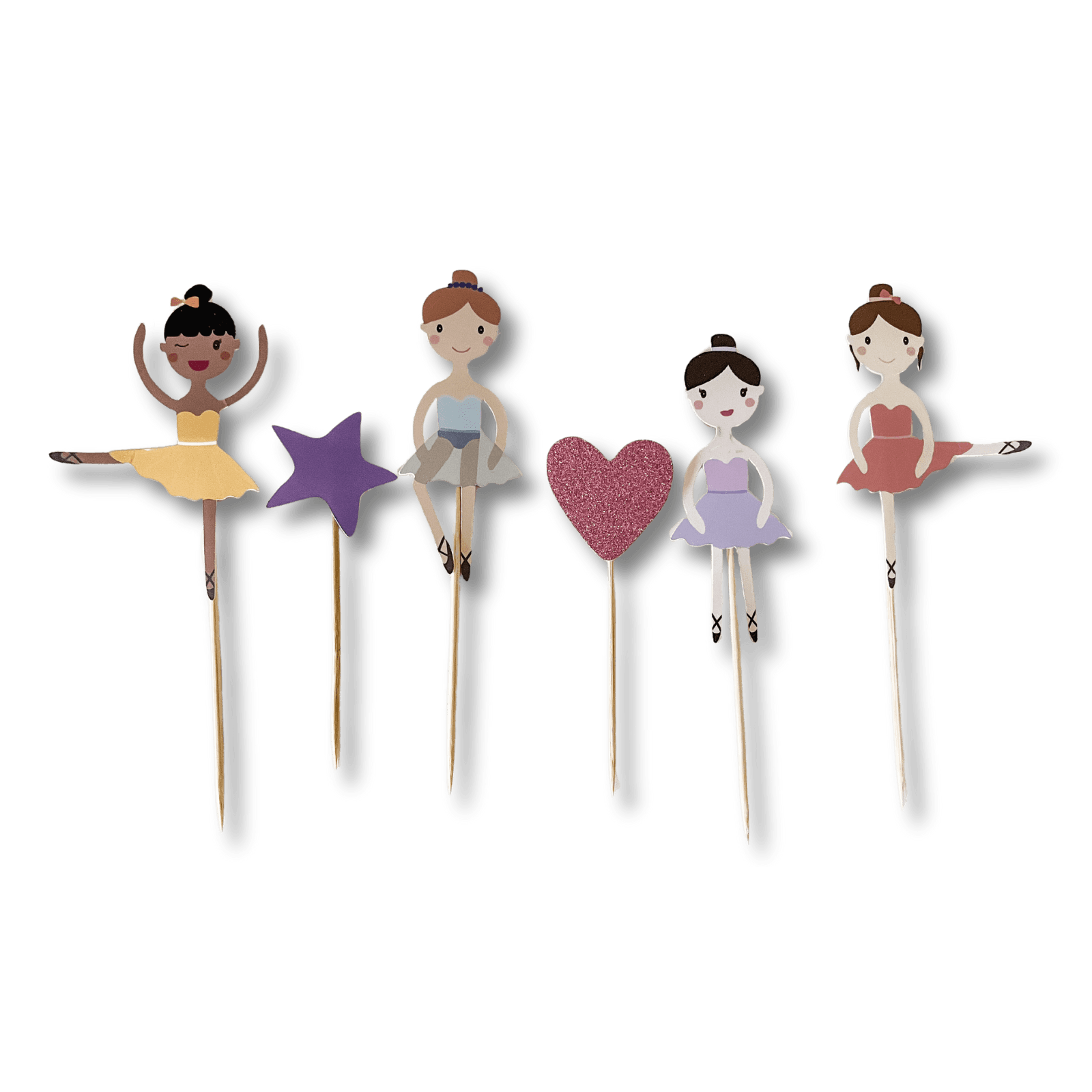 Ballet Cupcake Toppers (8 Per Set) - Josi James - Cupcake Toppers