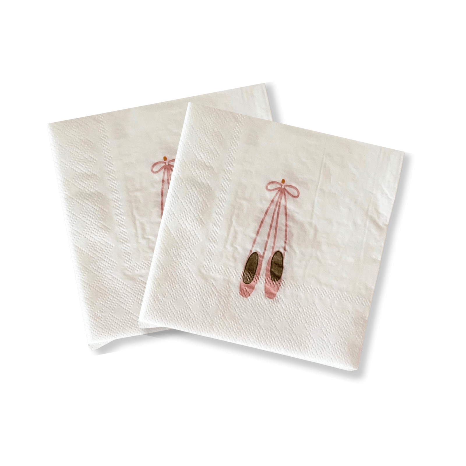 Ballet Slipper Disposable Paper Napkins, Small (16pcs) - Josi James - Small Napkins