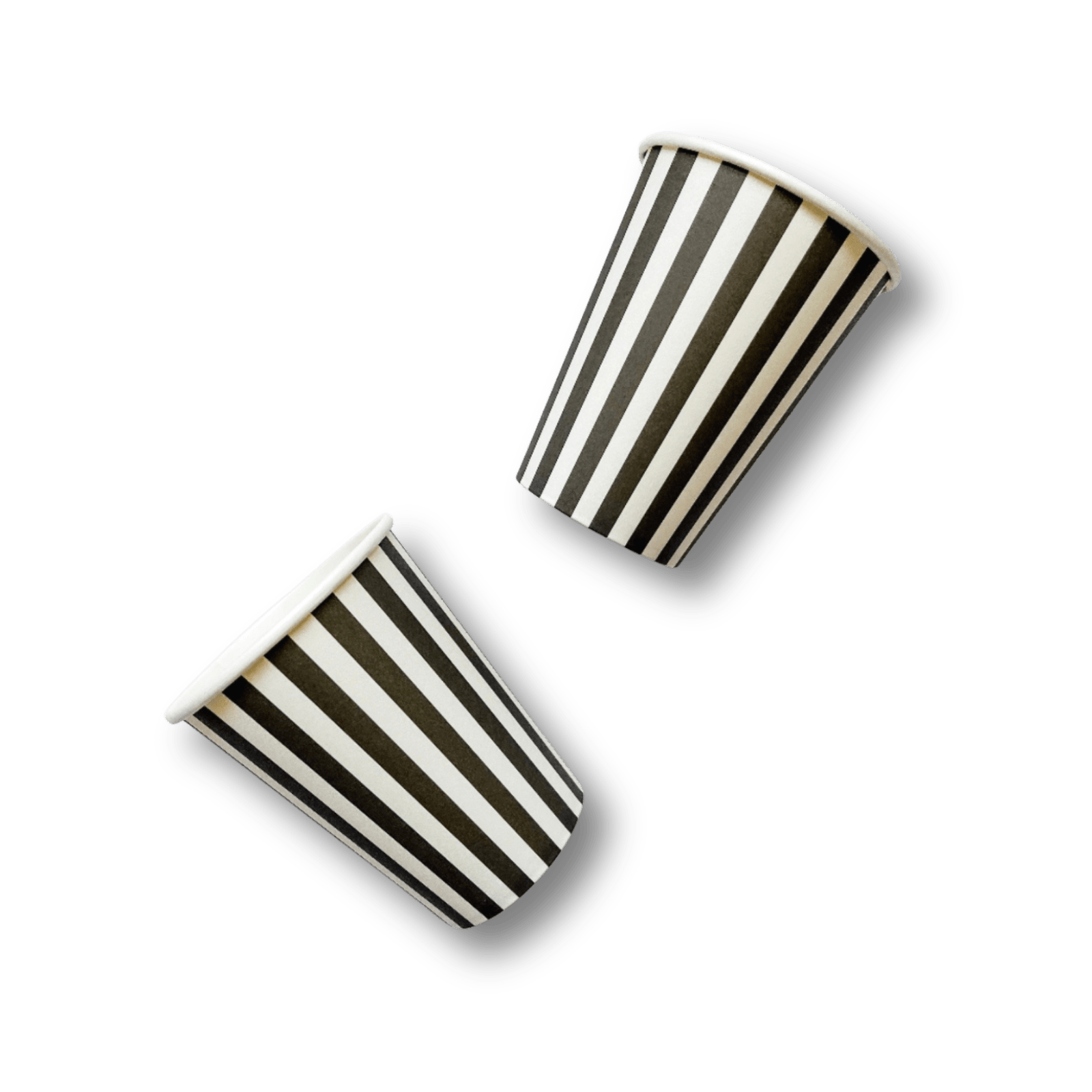 Black & White Striped Cup (12pcs) - Josi James - Cups