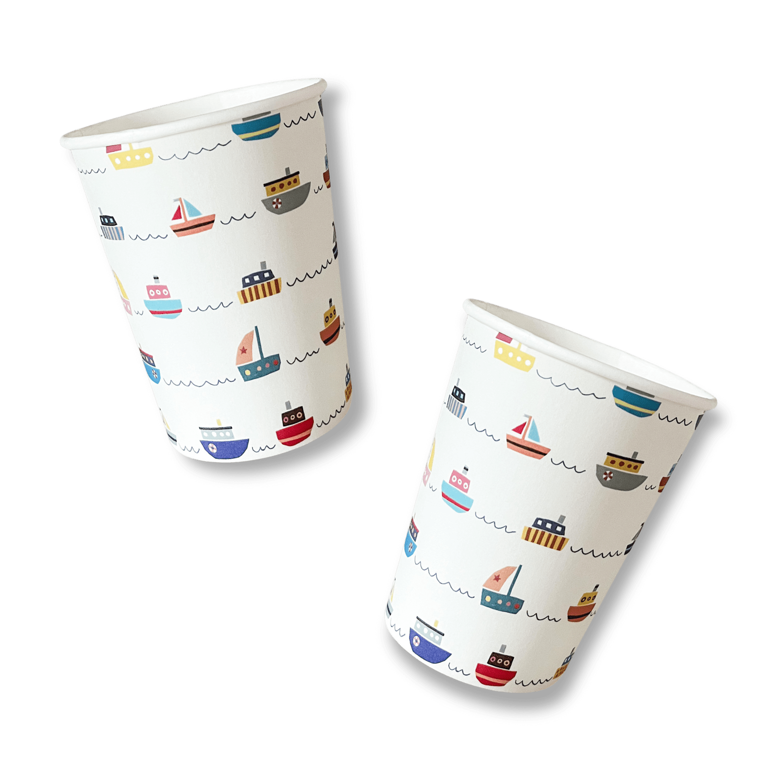 Boat Paper Party Cups (8pcs) - Josi James - Cups