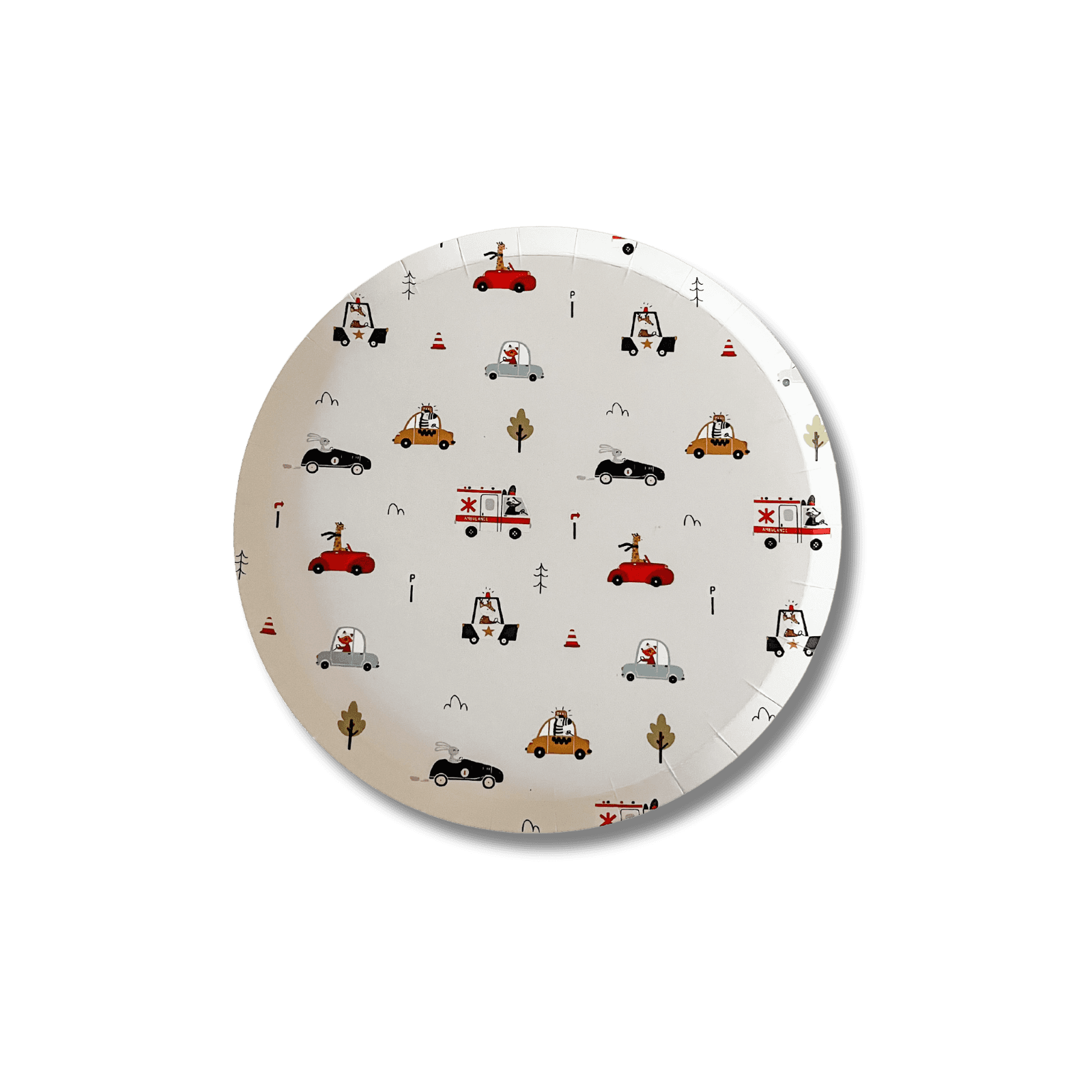 Car Dessert Plate (8pcs) - Josi James - 7 Inch Plate