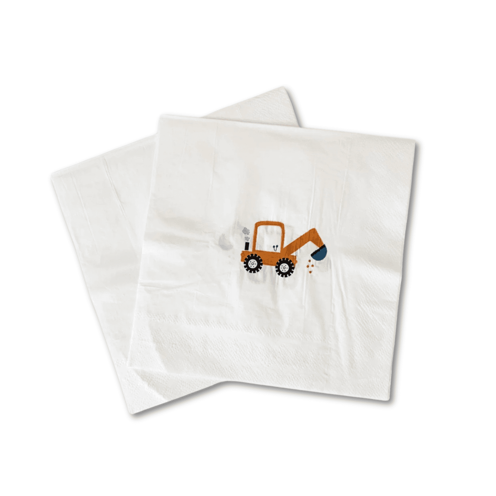 Construction Builder Large Disposable Paper Napkins (16pcs) - Josi James - Large Napkins