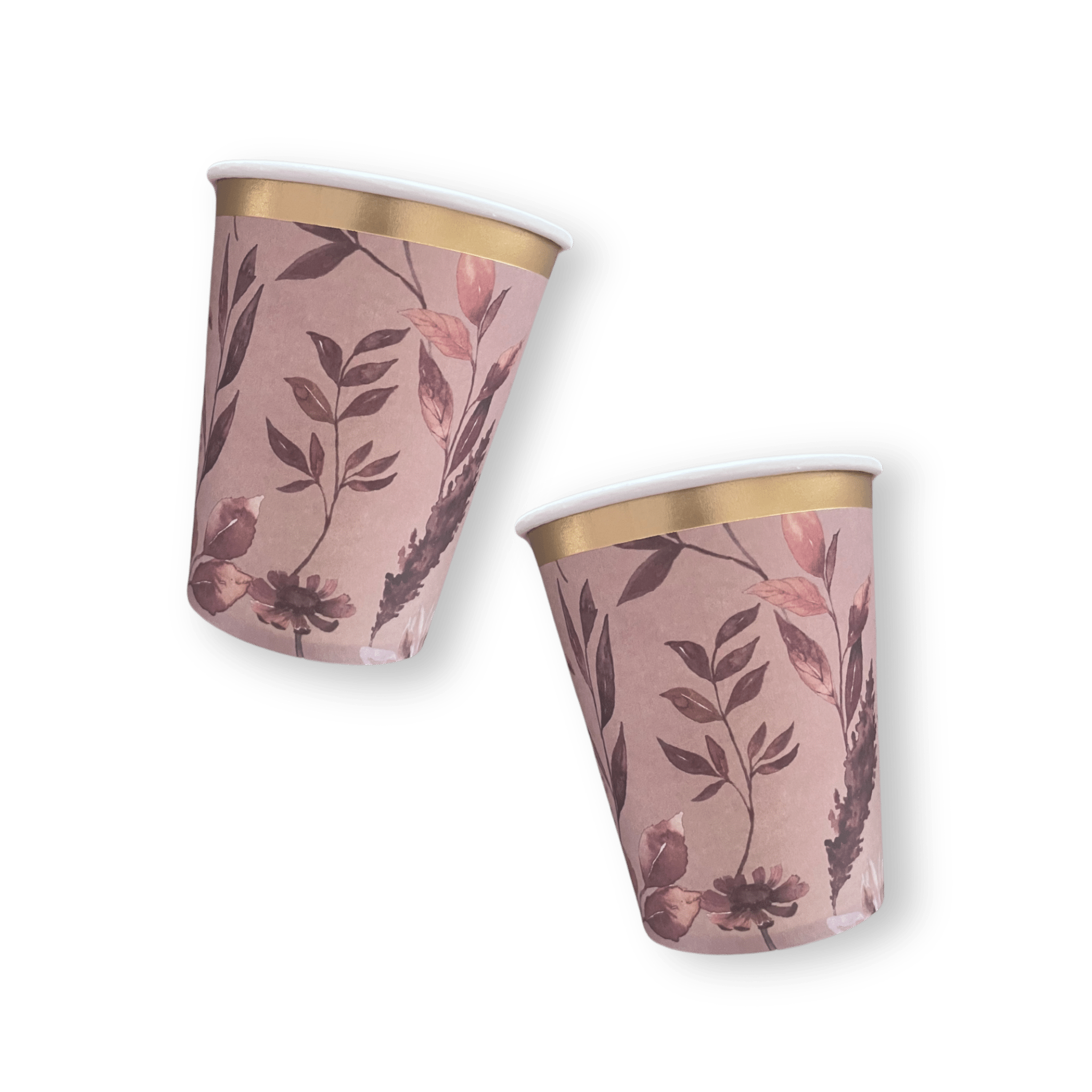 Fall Floral Leaf Floral Party Cup (8pcs) - Josi James - Cups