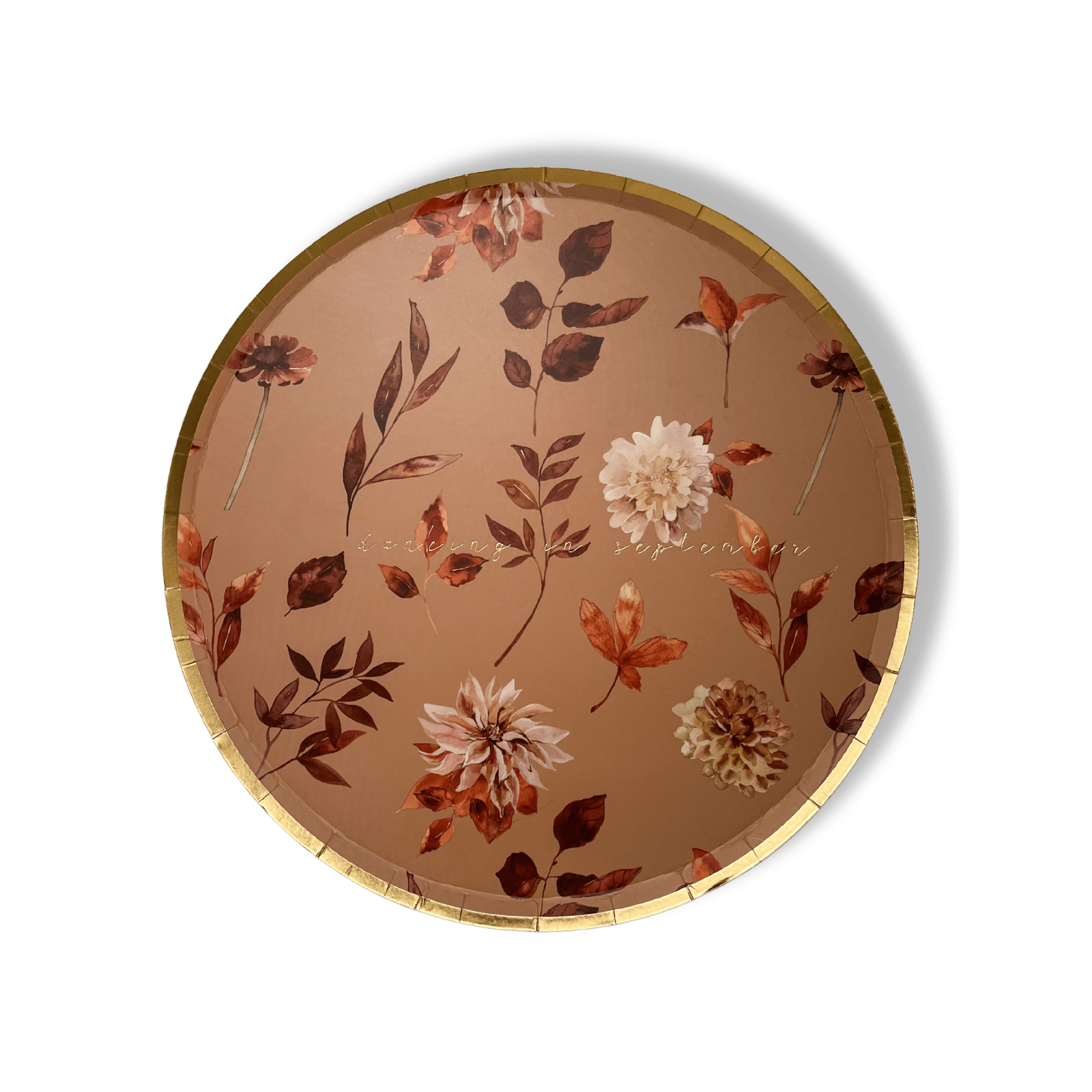 Fall Leaf Dinner Paper Plate (8pcs) - Josi James - 9 Inch Plate