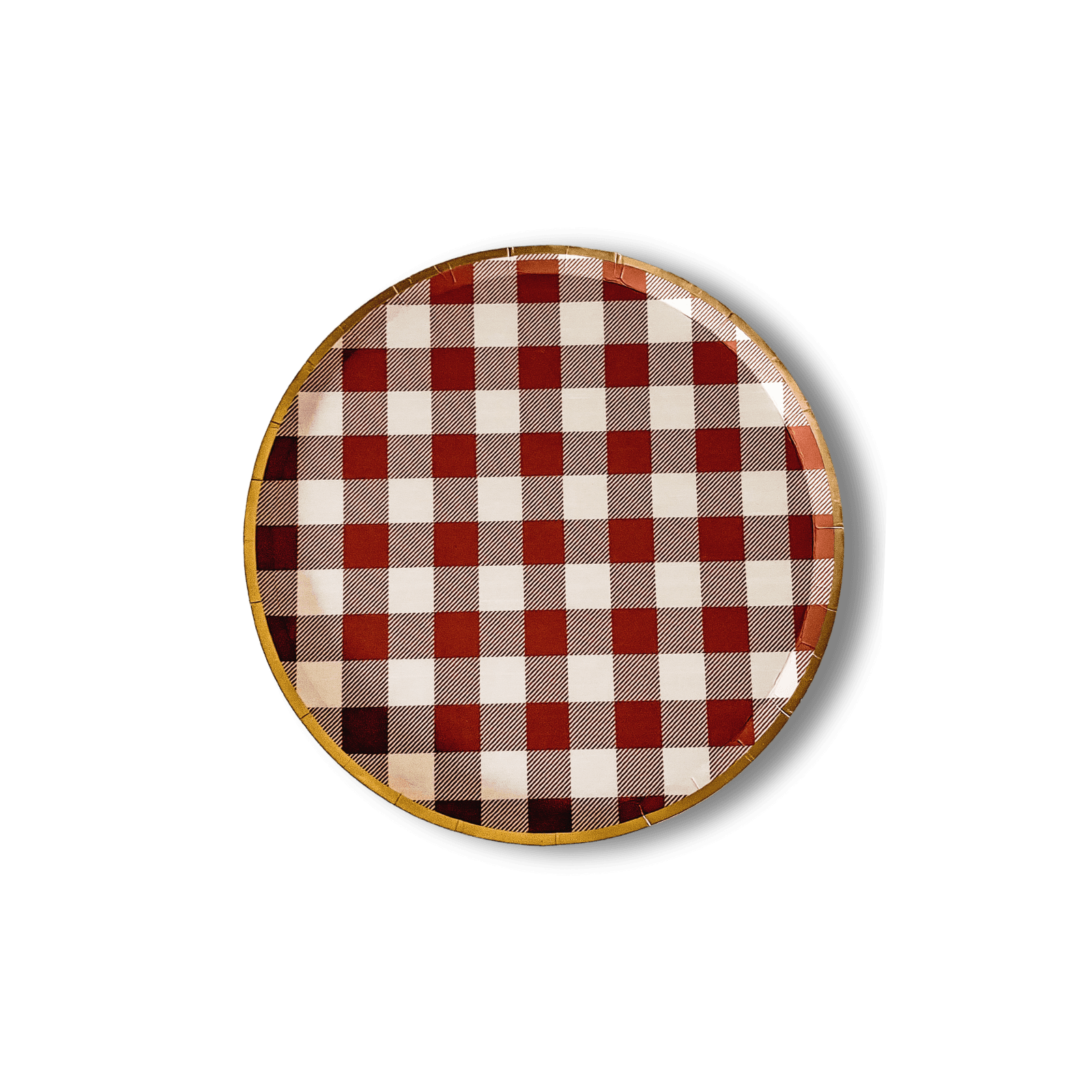 Fall Plaid Dessert Plate (8pcs) - Josi James - 7 Inch Plate