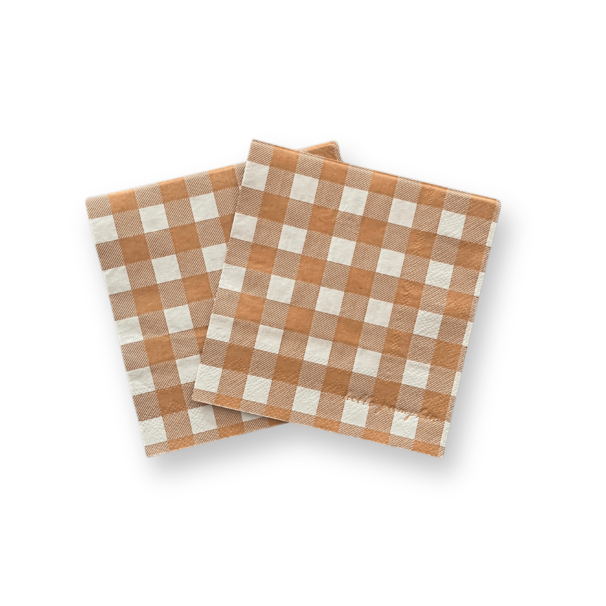 Fall Plaid Small Disposable Paper Napkins (16pcs) - Josi James - Small Napkins