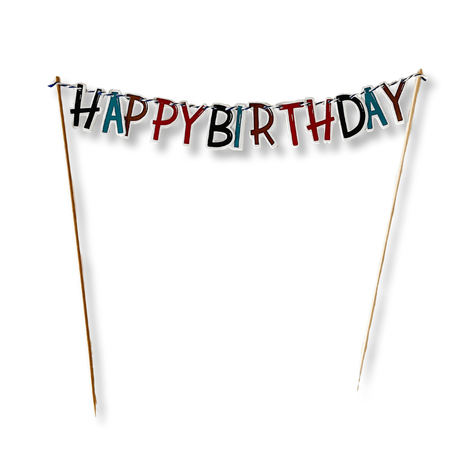 Fishing Happy Birthday Cake Banner - Josi James - Cake Banner