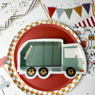 Garbage Truck Plate (12pcs) - Josi James - Die Cut Plate