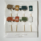 Garbage Truck Toppers (8 Count) - Josi James - Cupcake Toppers