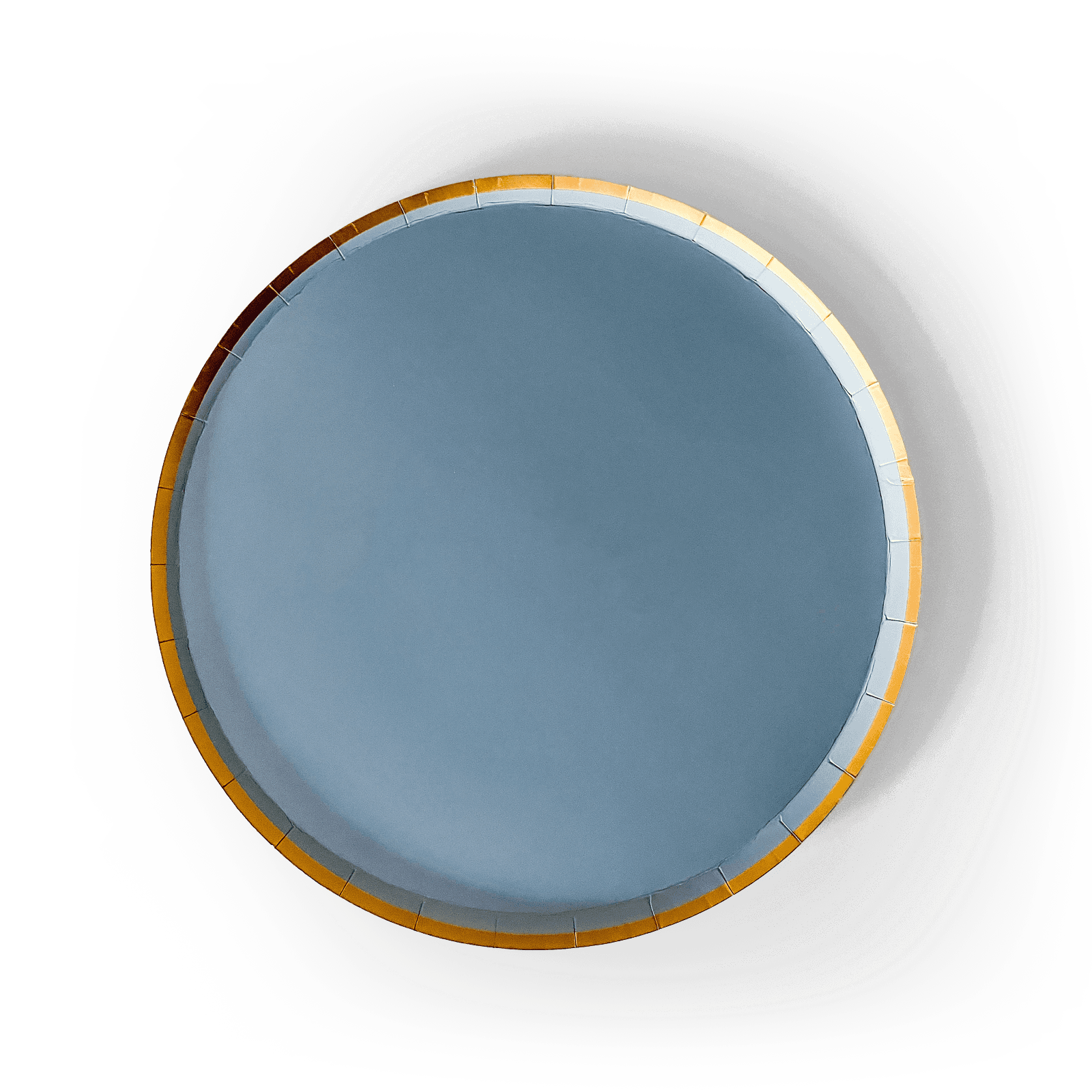 Gold Cornflower Blue Paper Plate (8pcs) - Josi James - 9 Inch Plate