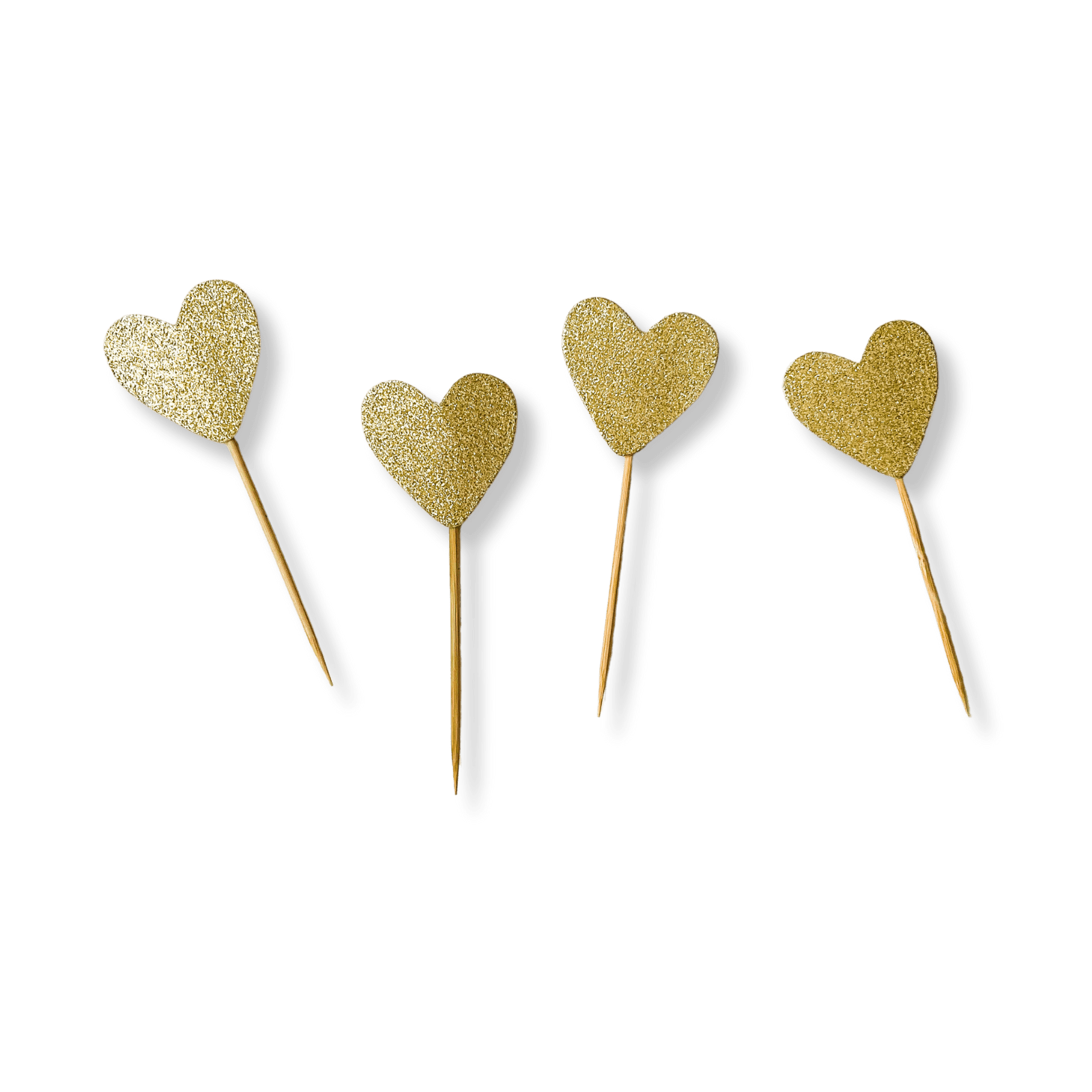 Gold Heart Topper - Josi James - Cupcake Toppers