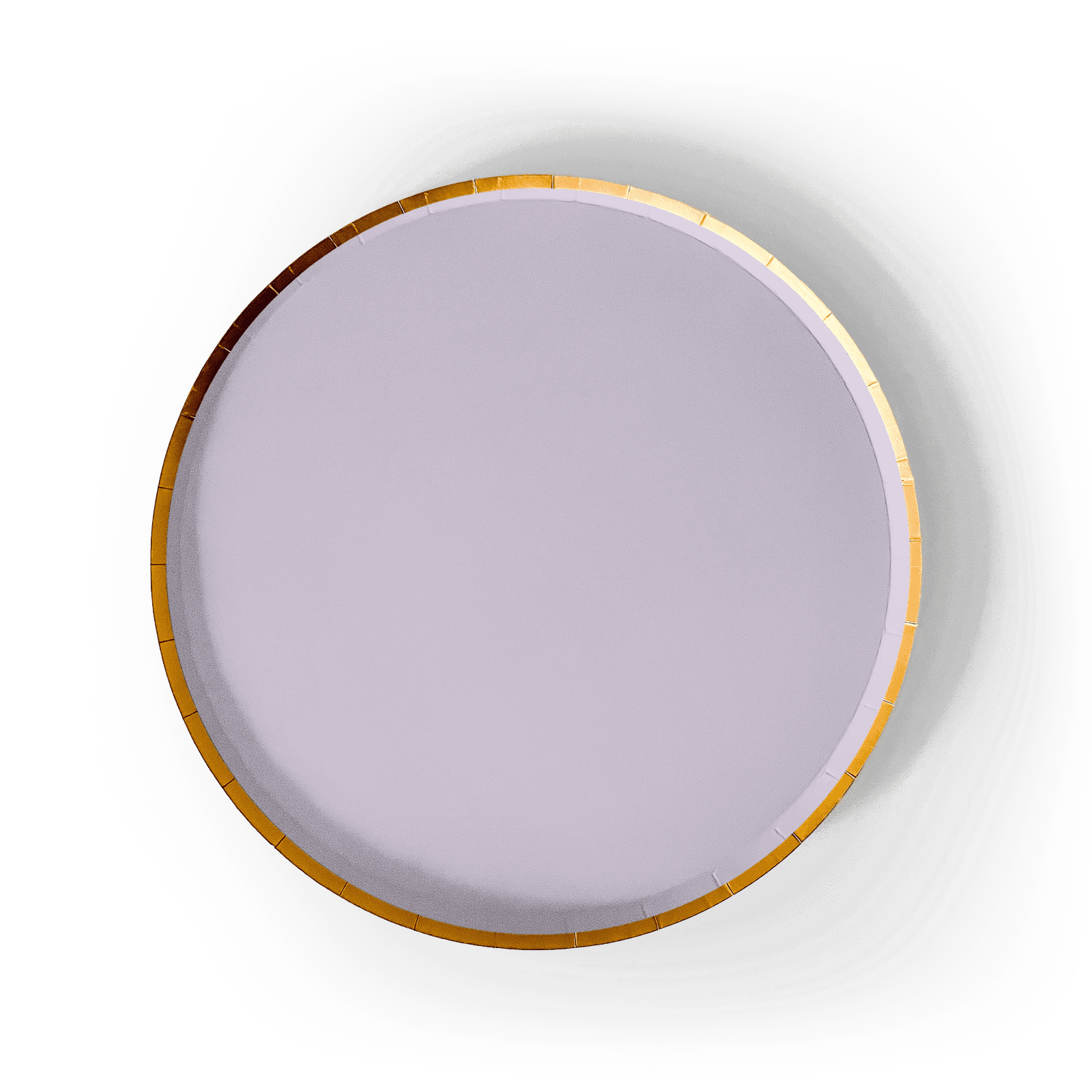 Gold Light Pink Paper Plate (8pcs) - Josi James - 9 Inch Plate