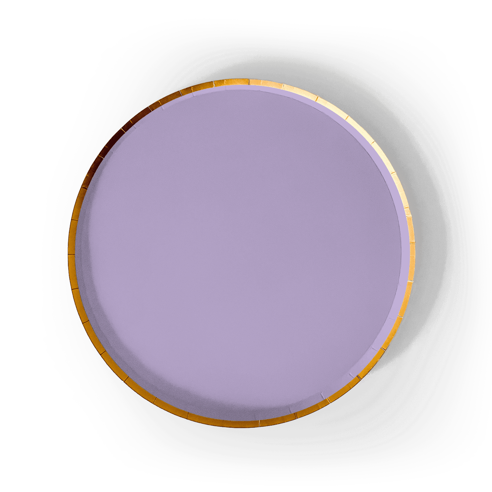 Gold Purple Paper Plate (8pcs) - Josi James - 9 Inch Plate