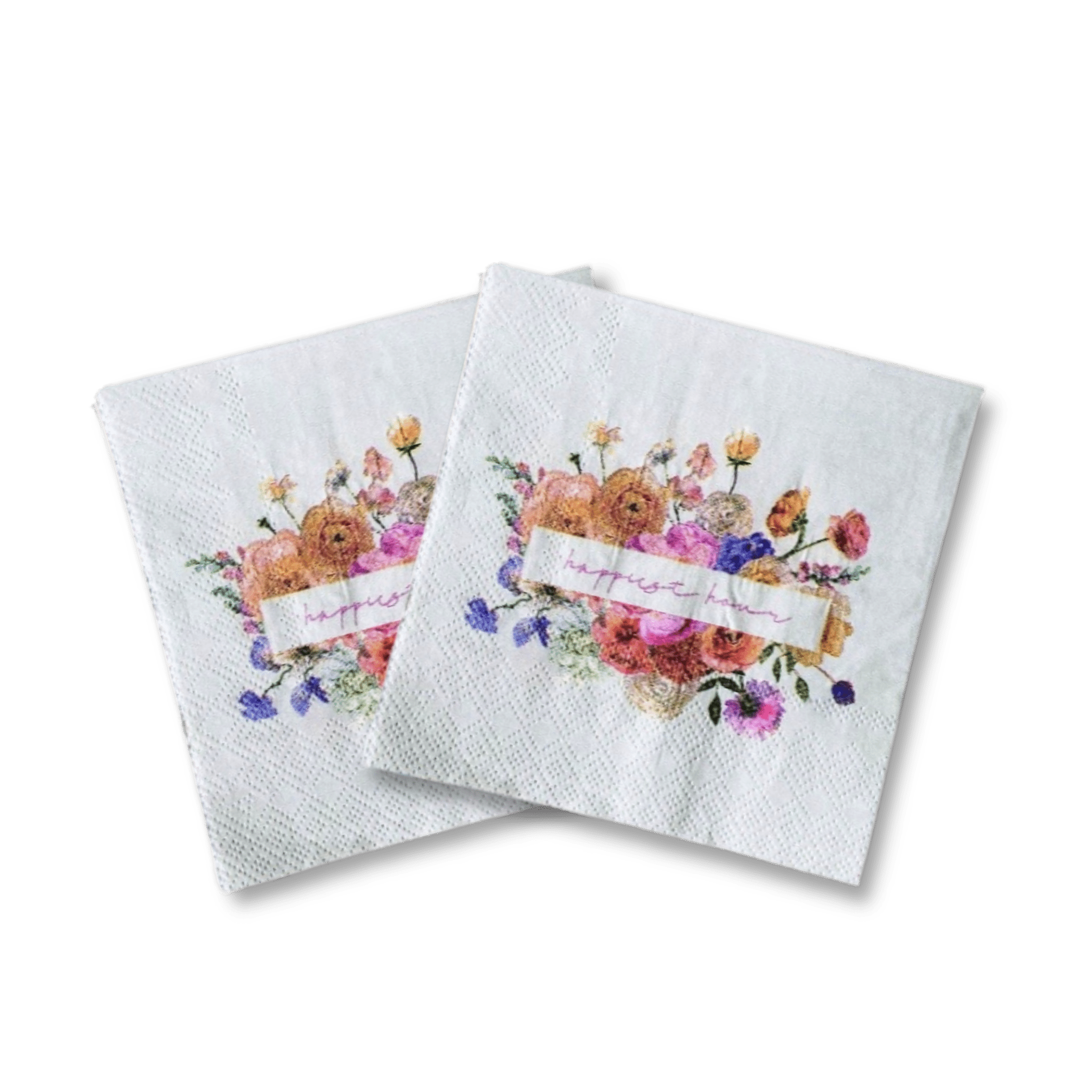 Happy Hour Small Cocktail Disposable Paper Napkins (16pcs) - Josi James - Small Napkins