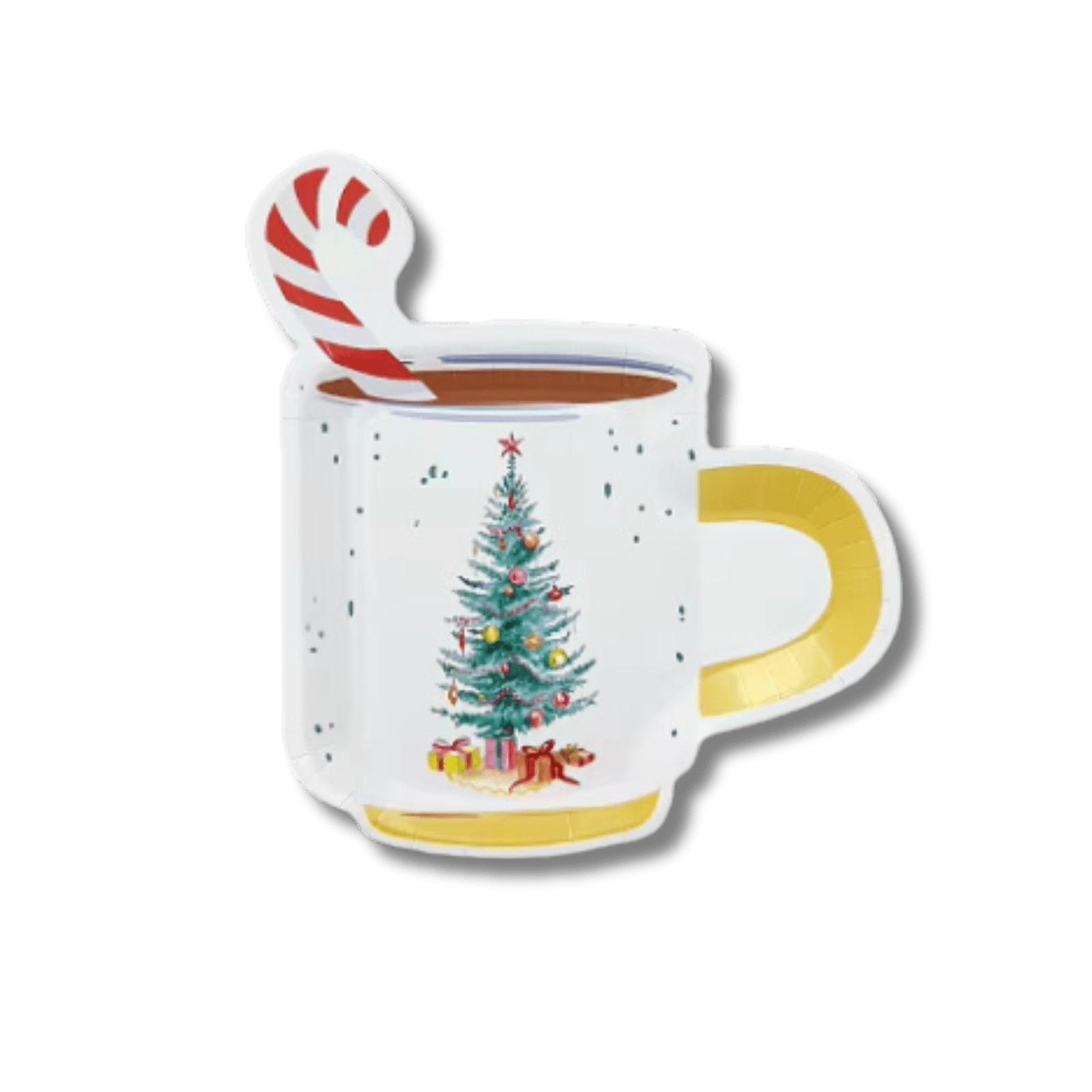 Hot Cocoa Christmas Paper Plate - Josi James - Die Cut Plate