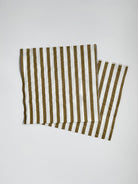 Matte Gold Striped Large Disposable Paper Napkins (16pcs) - Josi James - Large Napkins