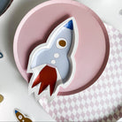 Mini Space Rocketship Dessert Plate (8pcs) - Josi James - Die Cut Plate