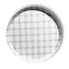 Premium Plaid Baby Blue Plate (12pcs) - Josi James - 10.5 Inch Plate