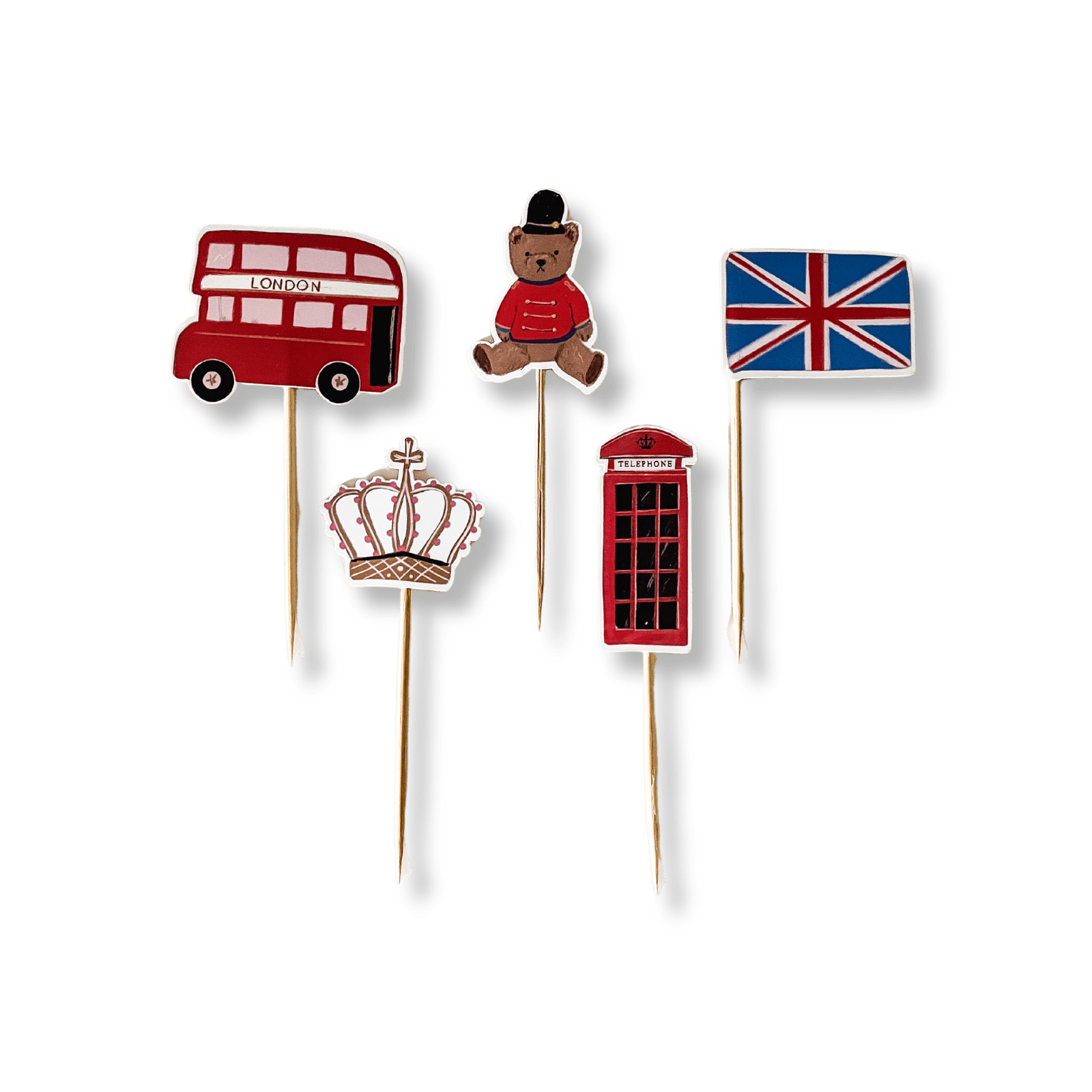 Royal London Cupcake Toppers (10pcs) - Josi James - Cupcake Toppers