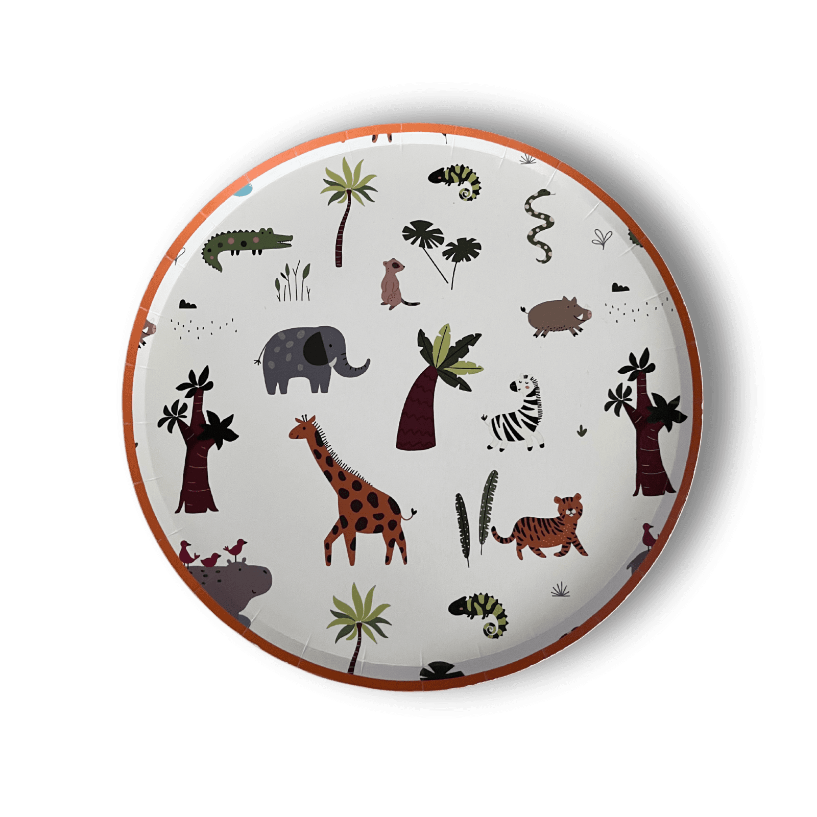 Safari Large Paper Party Plate (8pcs) - Josi James - 9 Inch Plate