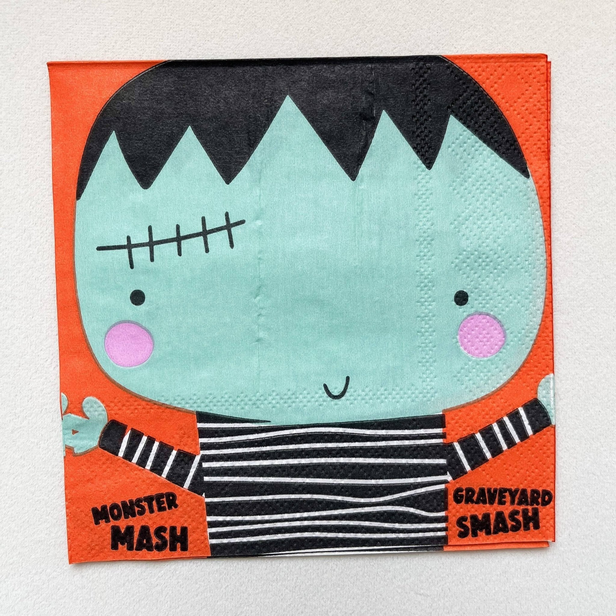 Small Monster Disposable Paper Napkins (16pcs) - Josi James - Small Napkins