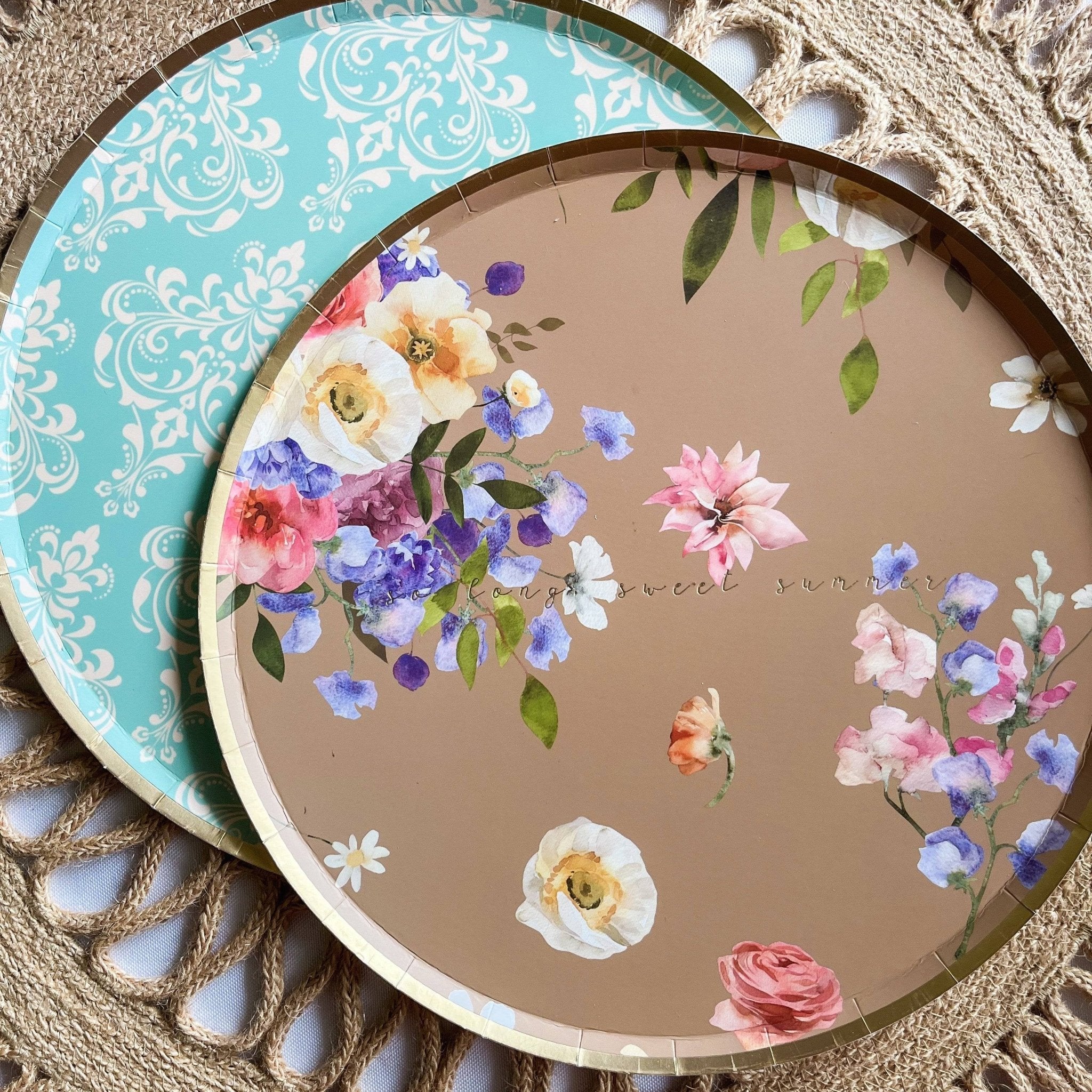 Summer Floral Plate (8pcs) - Josi James - 9 Inch Plate