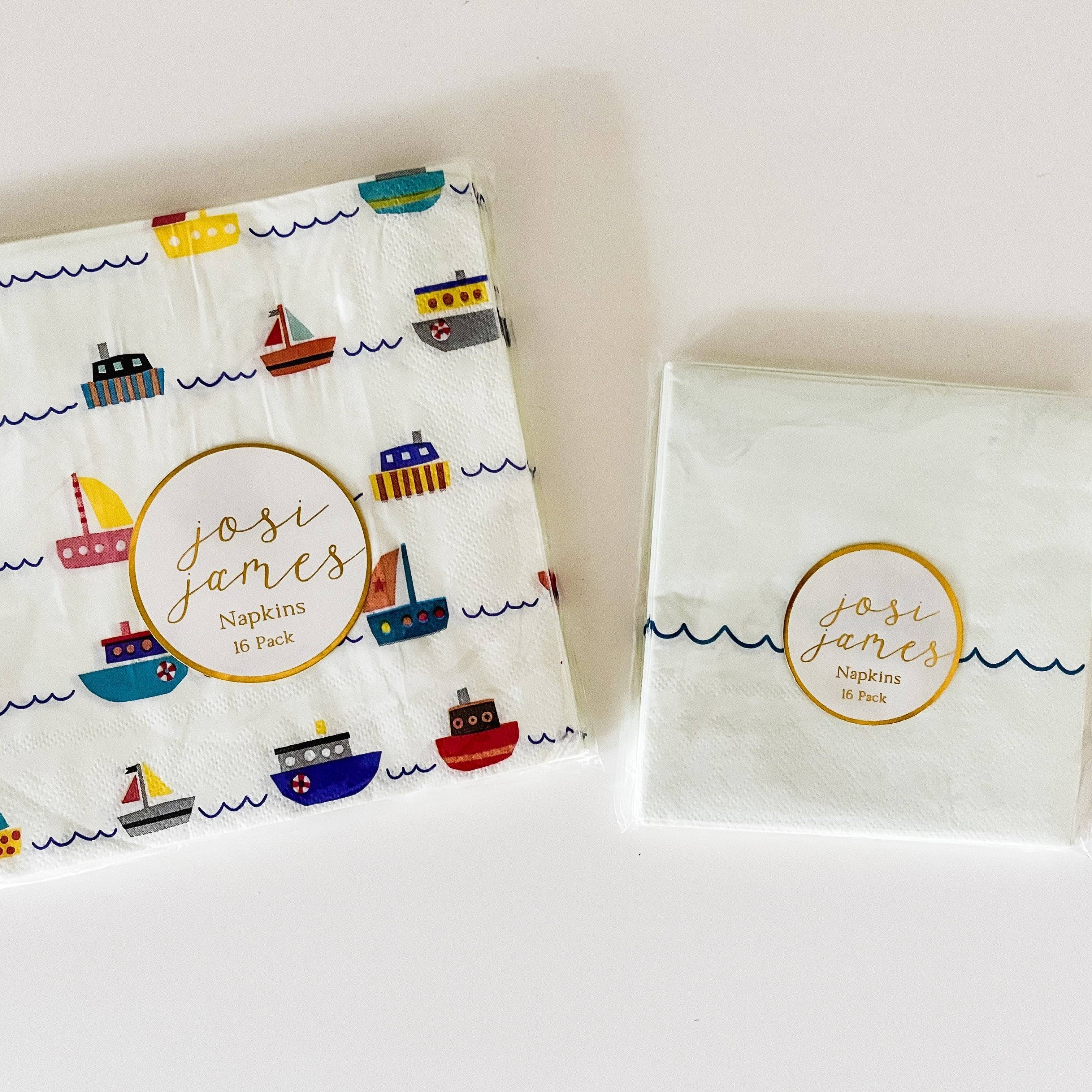 Lare & small size boat napkins