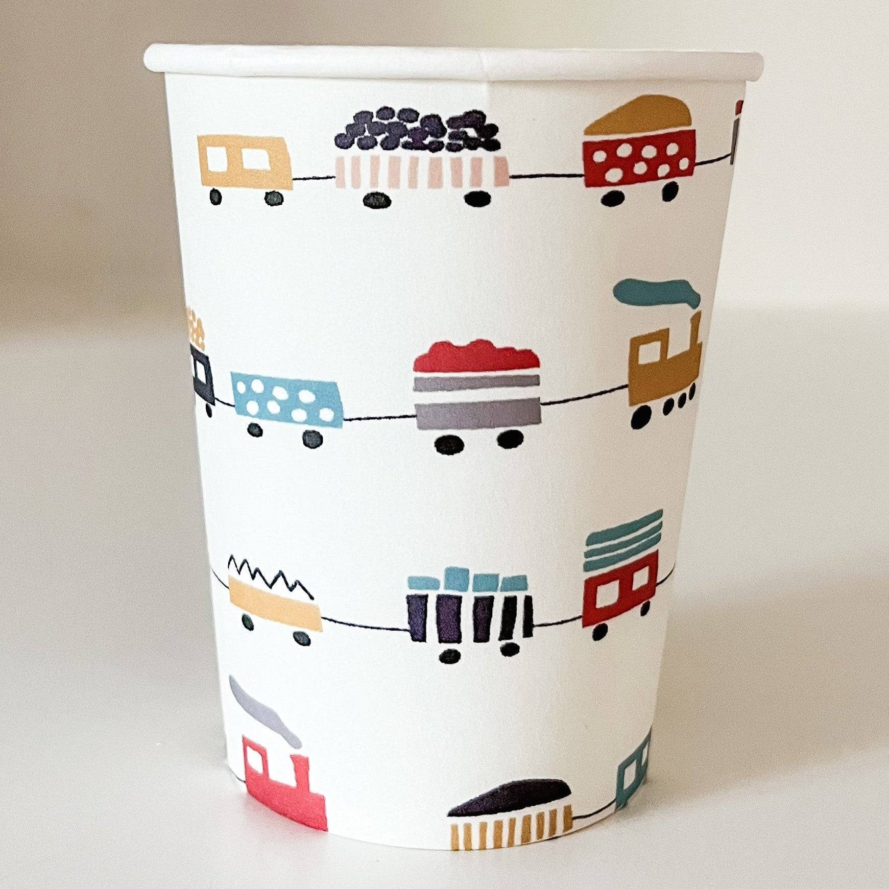 Choo Choo Train Disposable Cups (8pcs) - Josi James - Cups