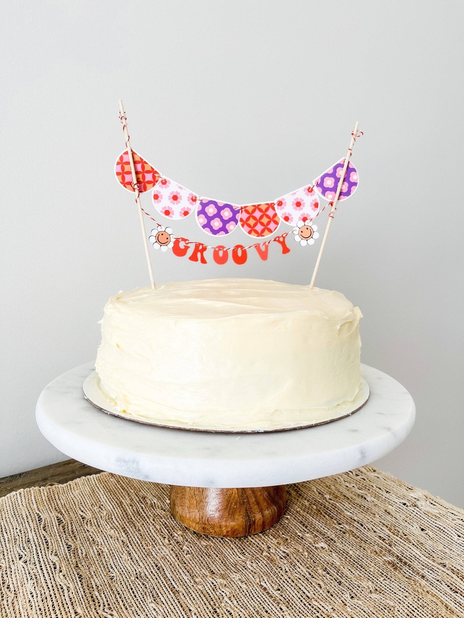 Groovy Cake Banner - Josi James - Cake Banner