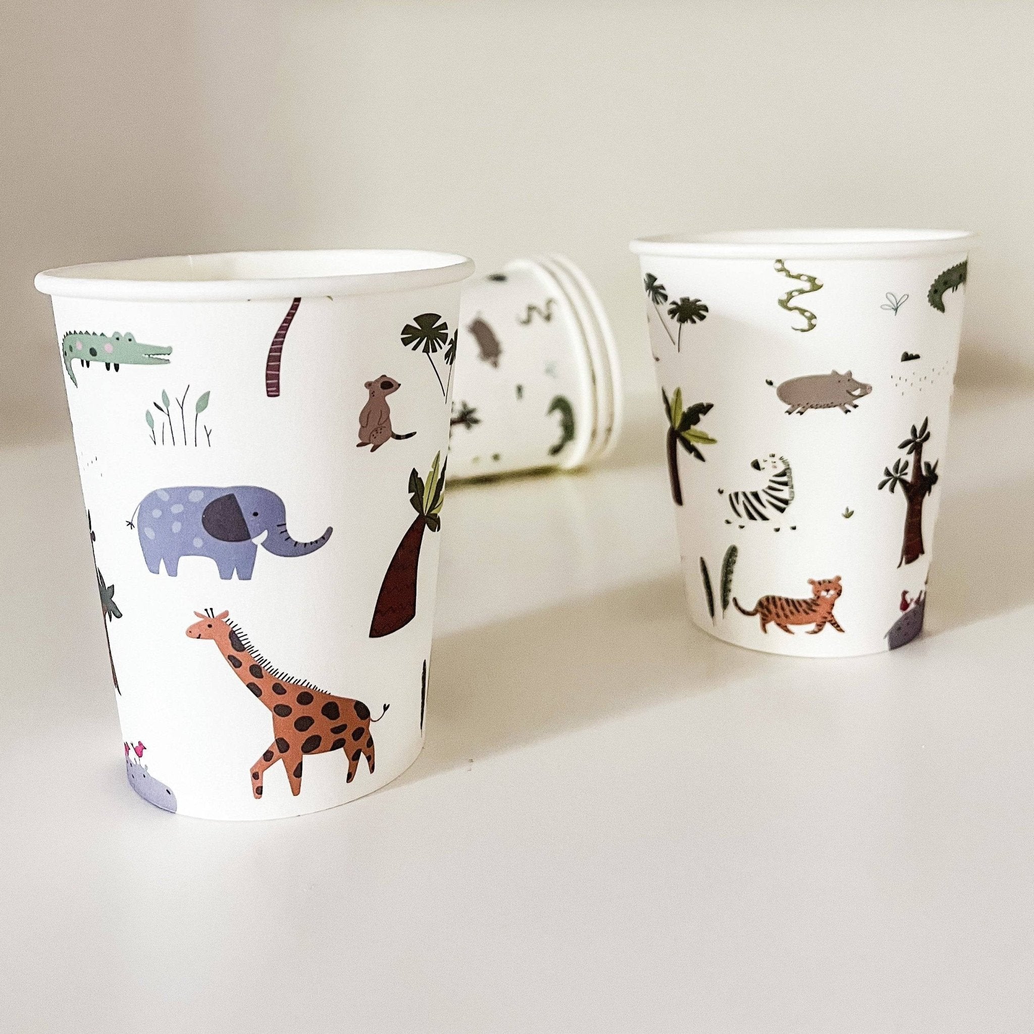 Jungle Safari Disposable Cups (8pcs) - Josi James - Cups