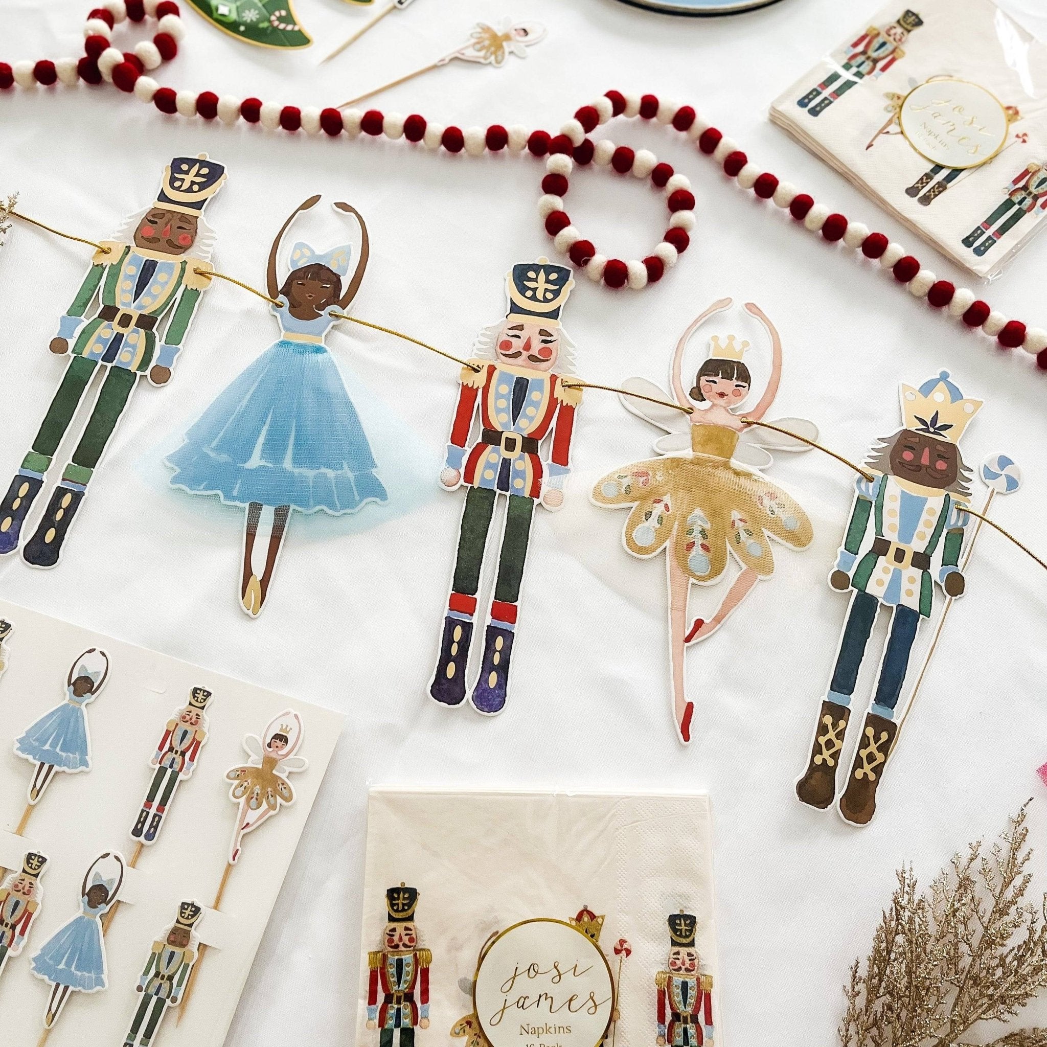 Nutcracker Christmas Cupcake Toppers - Josi James - Cupcake Toppers