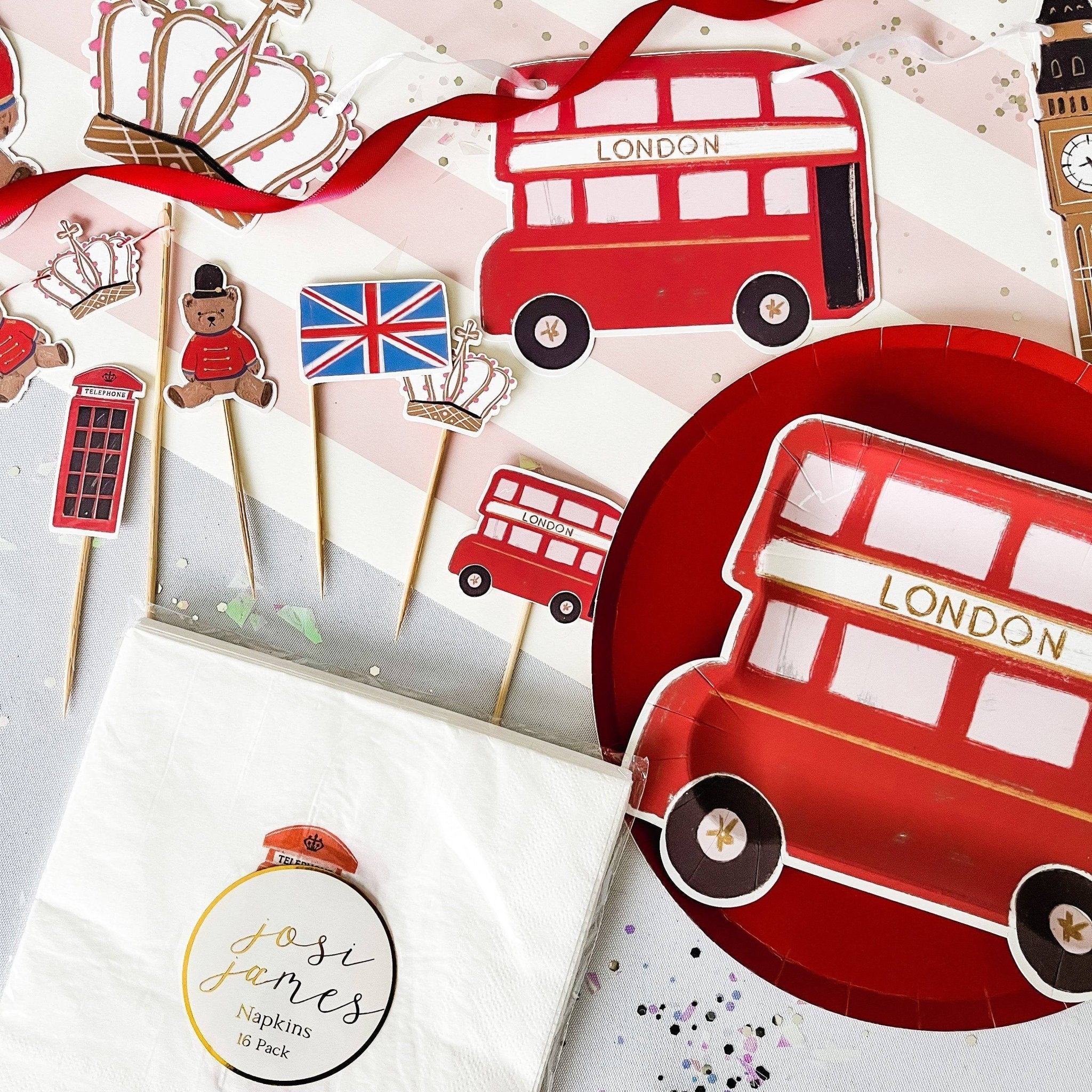 Royal London Cupcake Toppers (10pcs) - Josi James - Cupcake Toppers